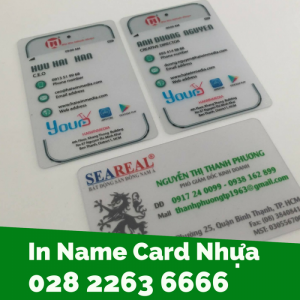 In Name Card Nhựa