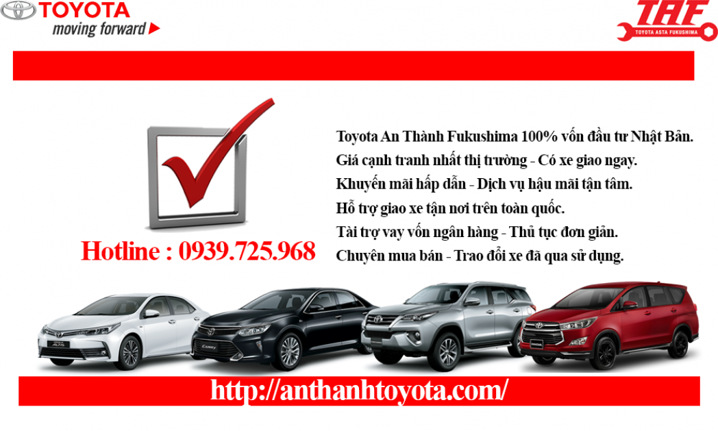 Ảnh bìa của Toyota An Thành Fukushima - 0939725968