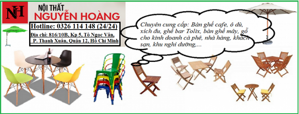 Bàn Ghế Cafe Giá Rẻ Nguyễn Hoàng