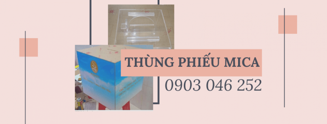 Làm Thùng Phiếu, Uốn Mica Menu Mica Tphcm