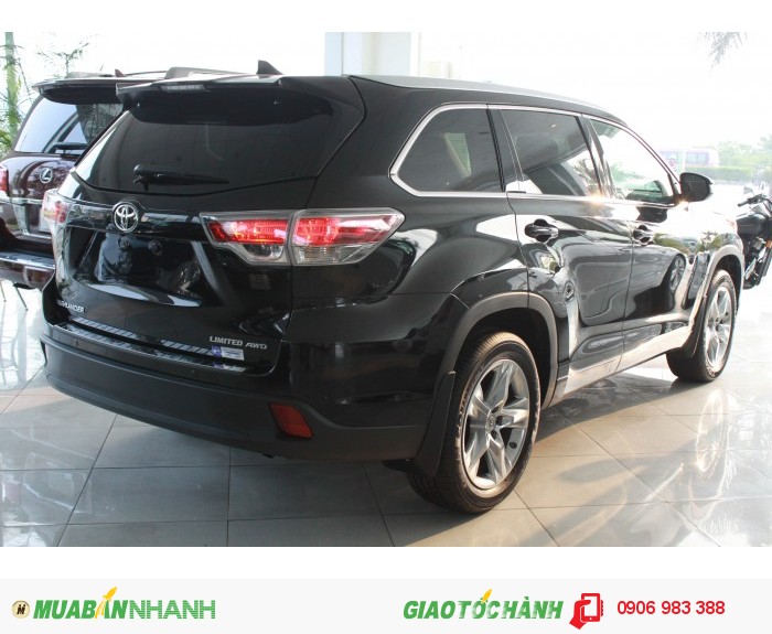 Toyota Highlander Limited AWD 3.5L màu đen 2014 .Nhập khẩu nguyên chiếc, mới 100%