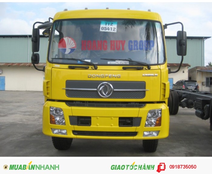 Đại lý bán xe tải dongfeng nhập khẩu Dongfeng Hoàng Huy B170 8T7 (9 tấn) thùng 7m5