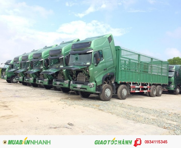 Giá xe tải Howo A7 375Hp (17.5T )/ Xe tải 4 chân Howo 17,5 tấn/ xe 4 giò Howo nhập khẩu
