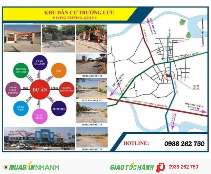 Đất nền KDC Trường Lưu, TT quận 9. Rẻ hơn-chất hơn 8,3tr/m2.