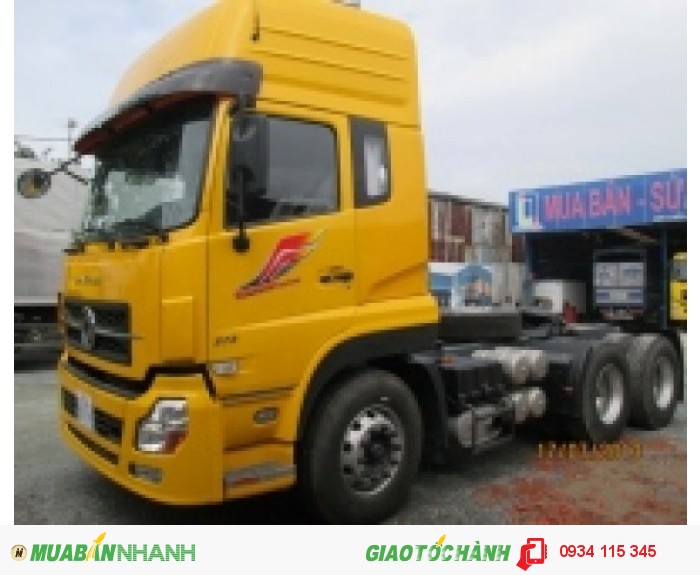 Xe đầu kéo dongfeng Hoàng Huy L375 trả góp 2 cầu 1 dí/ đầu kéo Hoàng Huy l375 máy cumin