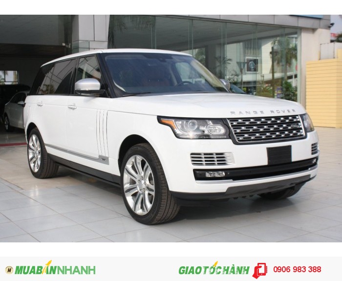 Xe LandRover Range Rover Autobiography LWB Black Edition 2015 Trắng da bò, Mới 100%