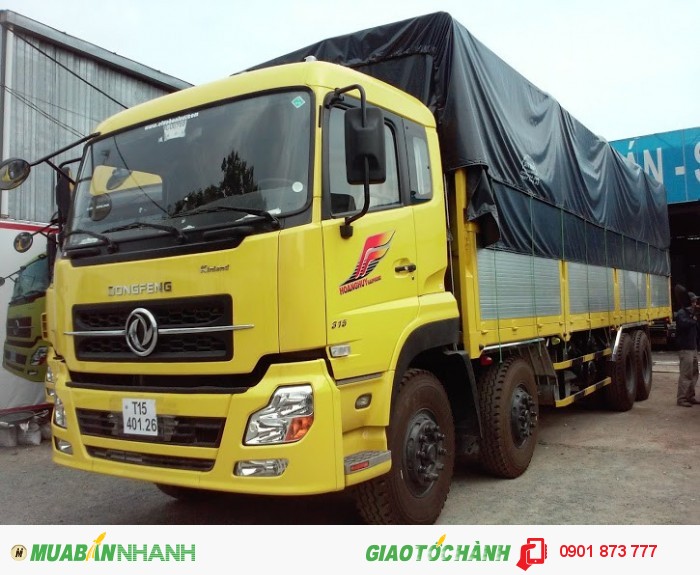 Xe tải Dongfeng Hoàng Huy 4 chân L315 17.9 tấn, giá xe tải dongfeng 4 chân 17.9 tấn tốt nhất miền Nam