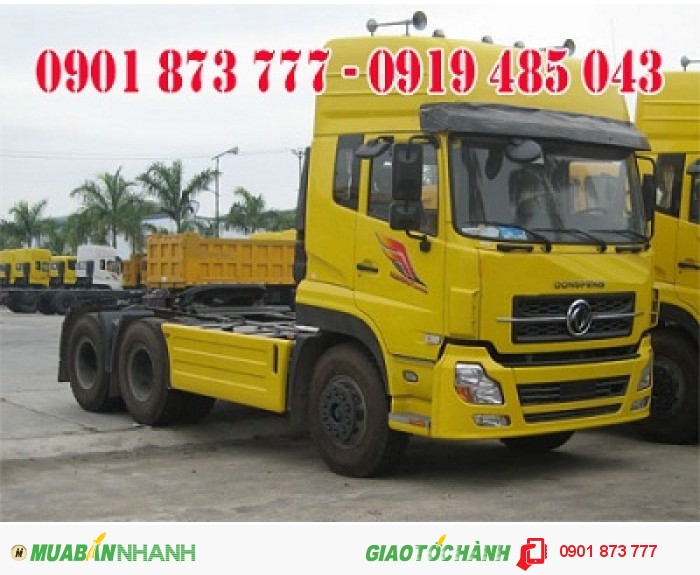 Đầu kéo Dongfeng Hoàng huy 3 chân 6x4 nhập khẩu.