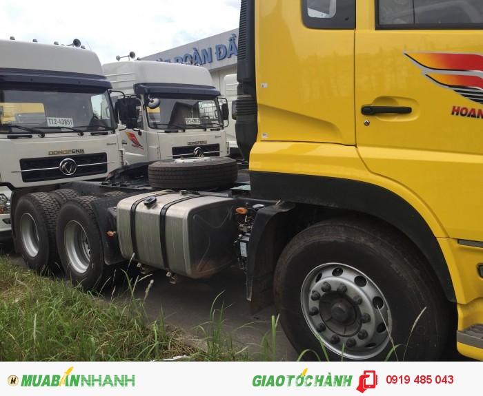 Mua bán xe đầu kéo Dongfeng Hoàng Huy 3 chân 6x4 nhập khẩu, Bán xe đầu kéo Dongfeng 3 chân 6x4 nhập khấu trả góp lãi suất 0.7%/tháng