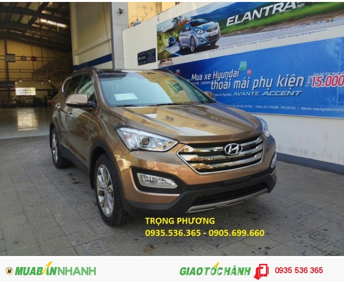 Bán xe ô tô hyundai santafe 2015 đà nẵng, ô tô đà nẵng khuyến mãi