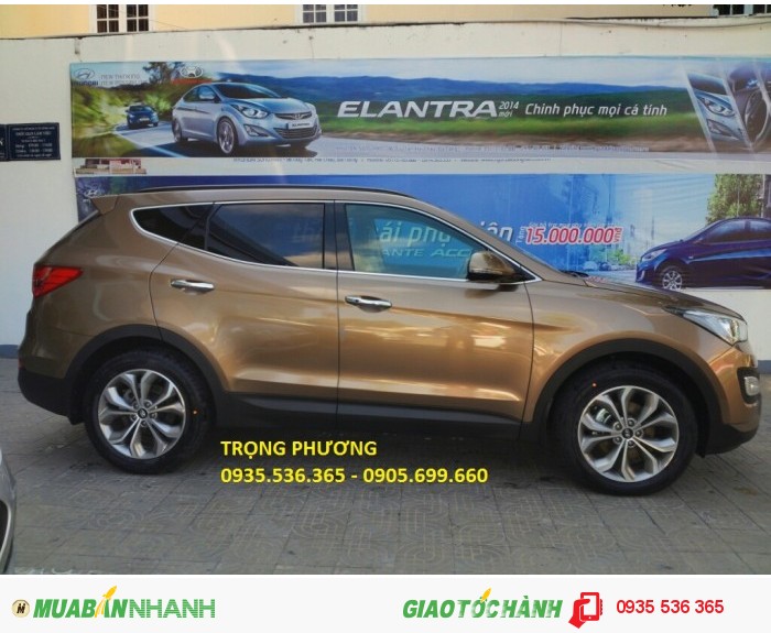 Bán xe ô tô hyundai santafe 2015 đà nẵng, ô tô đà nẵng khuyến mãi