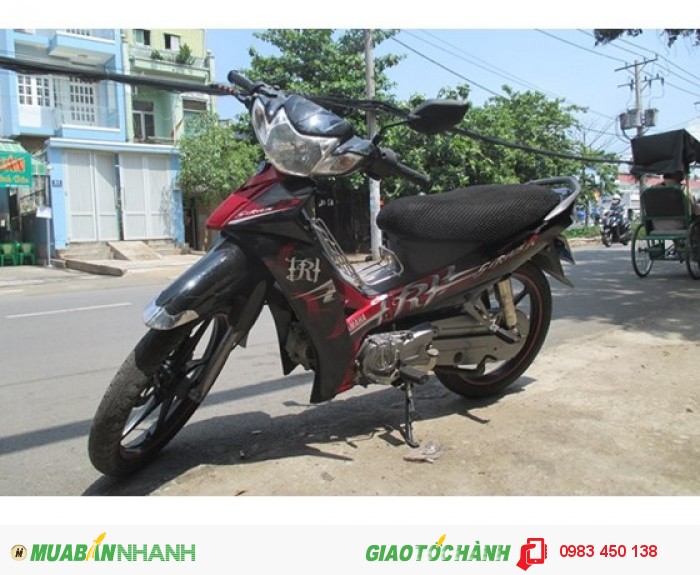 Yamaha Sirius R đỏ đen bánh mâm lớn, thắng đĩa