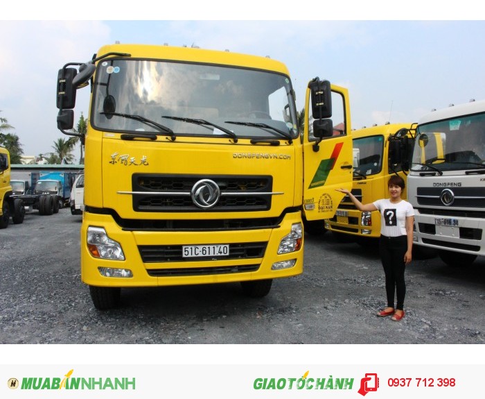 Bán trả góp xe tải dongfeng c260 lãi suất thấp giao xe ngay – Dongfeng hoàng huy c260 3 chân
