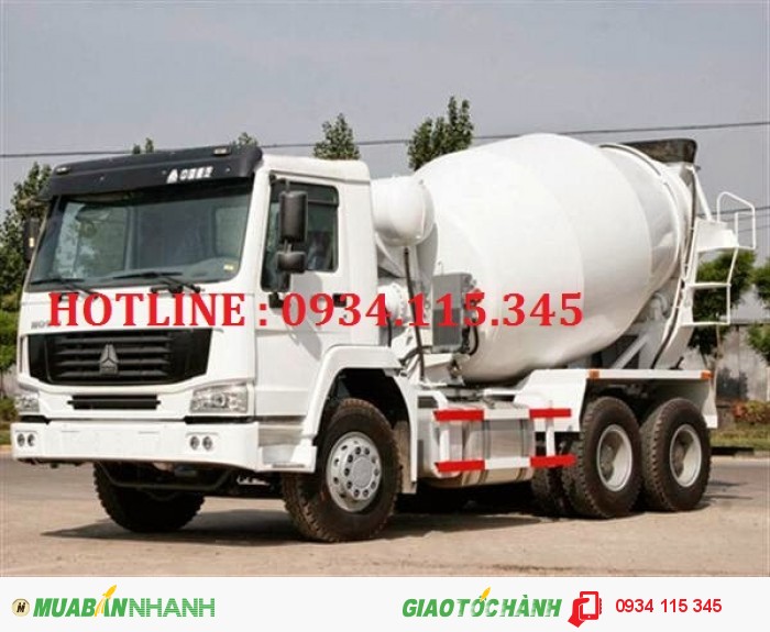 Giá xe bồn trộn bê tông Howo 10 khối ( bồn trộn 10 m3 ) xe mới 2017 -uy tính- chất lượng- giá cạnh tranh
