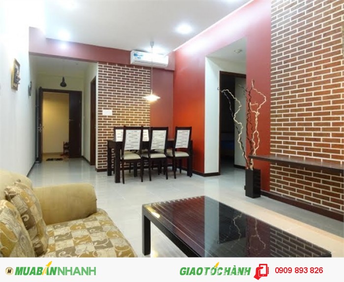 Cần cho thuê gấp căn hộ Tản Đà,q5, 100m2,3 phòng ngủ, lầu cao, đầy đủ nội thất, 12.5tr/tháng.