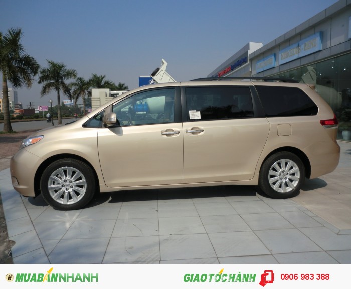 Toyota Sienna Limited màu vàng cát xe mới 100%.nhập Mỹ 2015