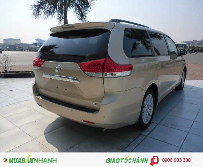 Toyota Sienna Limited màu vàng cát xe mới 100%.nhập Mỹ 2015