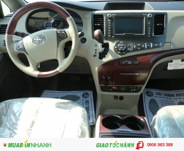 Toyota Sienna Limited màu vàng cát xe mới 100%.nhập Mỹ 2015