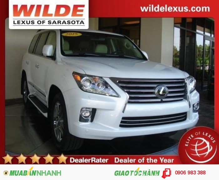 Lexus LX 570  2015 màu trắng mới 100% nhập khẩu Mỹ