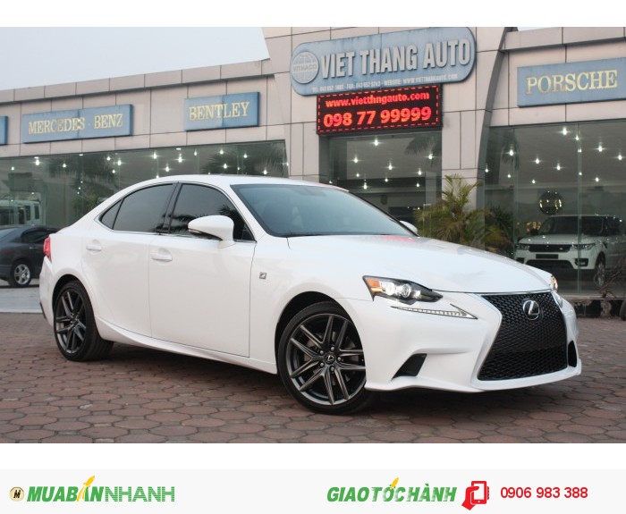 Lexus IS 250 Fsport 2015 nhập Mỹ màu trắng nội thất đỏ , xe mới 100%