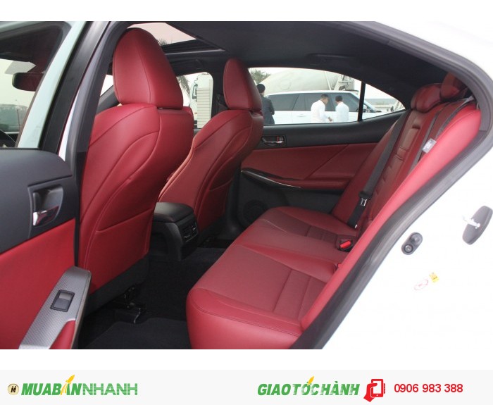 Lexus IS 250 Fsport 2015 nhập Mỹ màu trắng nội thất đỏ , xe mới 100%