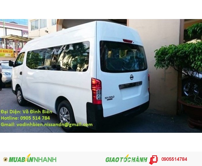 Xe Nissan Urvan 16 chỗ  2.5L mới 100% nhập khẩu.