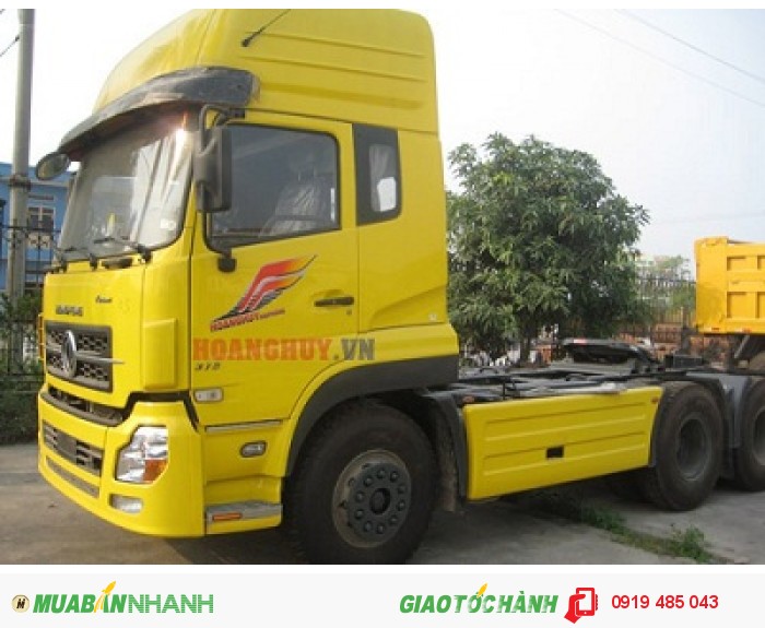 Đại lý xe đầu kéo Dongfeng 3 chân máy 375 Cummins, Giá bán đầu kéo Dongfeng L375 3 chân 6x4 nhập khẩu