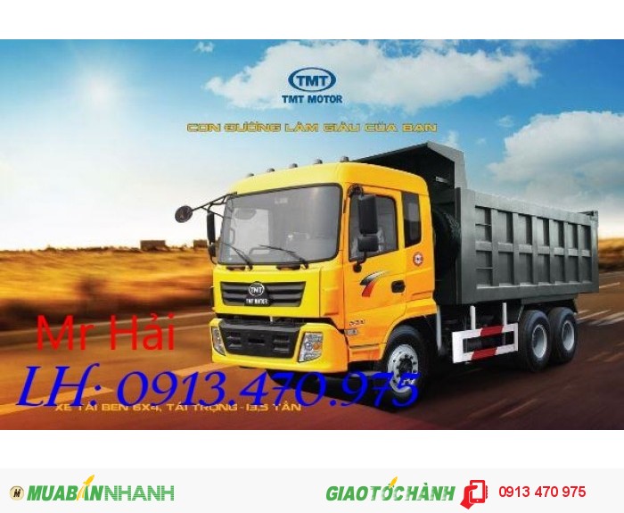 Xe tải ben Cửu Long 3 chân 13,1 tấn TMT KC240D 6x4