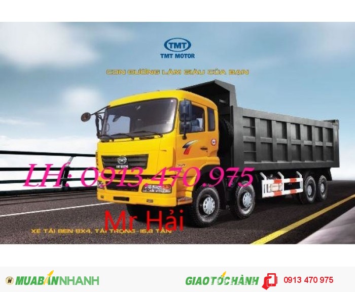 Xe tải ben Cửu Long 3 chân 13,1 tấn TMT KC240D 6x4