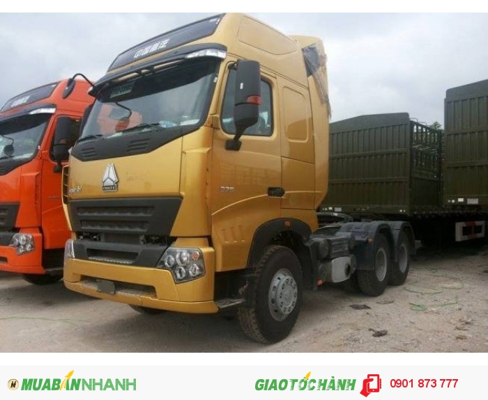 Chuyên bán xe đầu kéo Howo A7 375HP 3 chân 6x4 nhập khẩu/Giá xe đầu kéo Howo Cabin A7 máy 375 nhập khẩu tốt nhất miền Nam