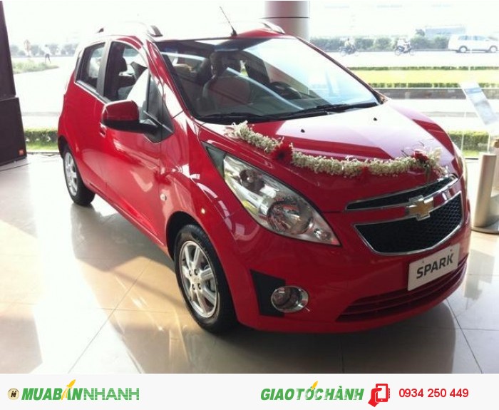 Chevrolet SPARK 1.2 hỗ trợ vay 100% giá trị xe