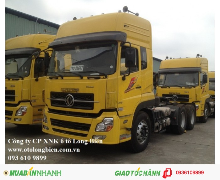 đầu kéo dongfeng, dongfeng l375, xe dau keo dongfeng hoang huy, gia xe dongfeng hoang huy