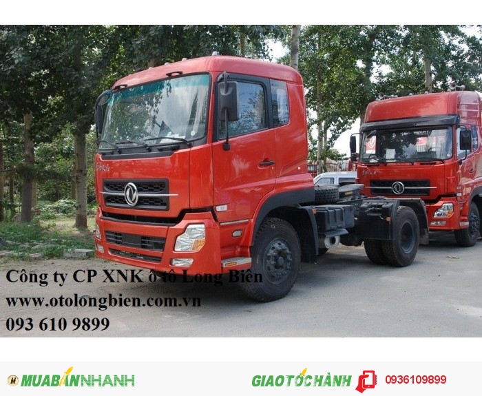 đầu kéo dongfeng, dongfeng l375, xe dau keo dongfeng hoang huy, gia xe dongfeng hoang huy
