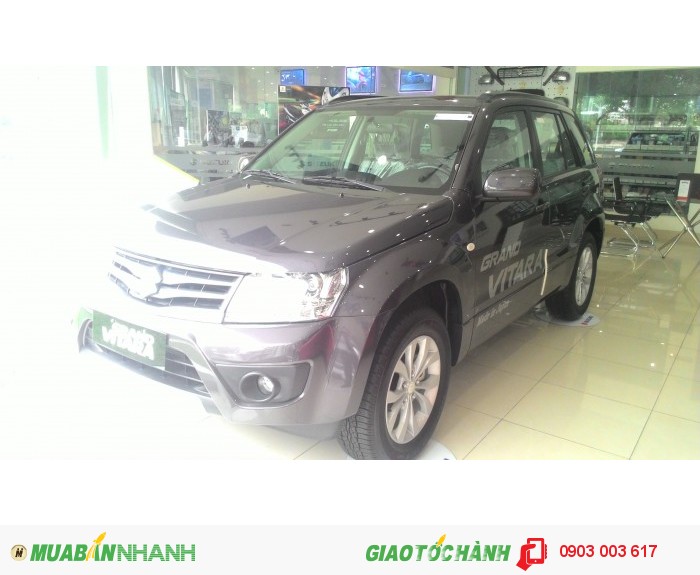 Cần bán Suzuki Grand Vitara xám 2015, xe nhập khẩu. giá chỉ 869tr