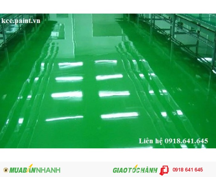 Báo giá thi công sơn epoxy KCC ET5660-D40434 (green) giá rẻ Hậu Giang