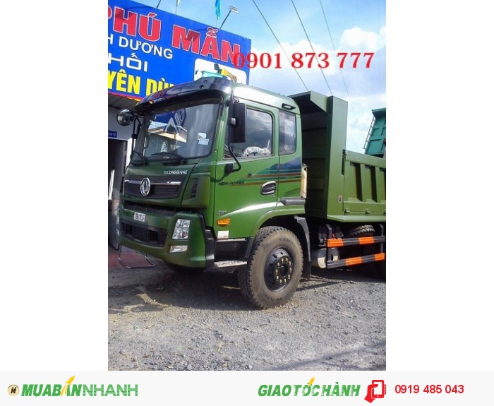 Xe ben Dongfeng 3 chân 14 tấn Trường Giang, Bán xe ben Dongfeng 3 chân 2 cầu thật trả góp lãi suất thấp