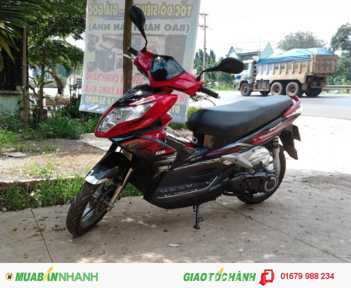 Xe SYM Joyride 2 đèn ,mẩu mới Fi 125cc ,màu đỏ