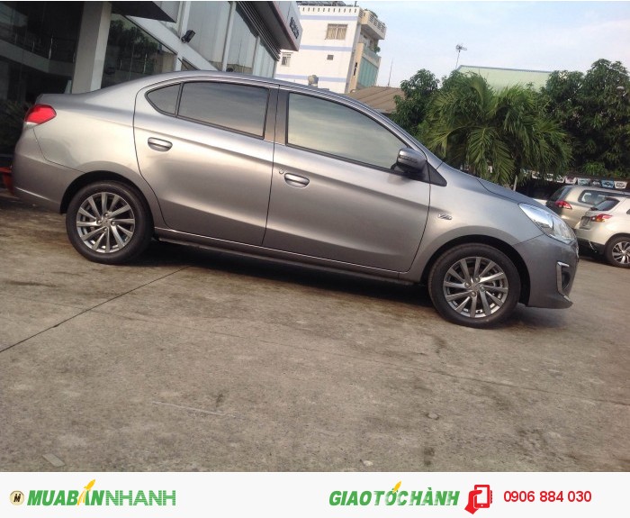 Bàn xe Mitsubishi Attrage CVT màu xám titan có bán giá trả góp mềm nhất miền Nam