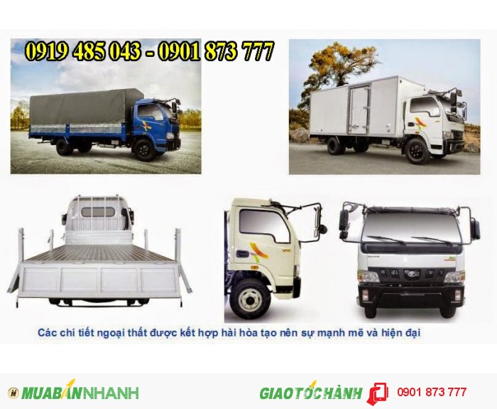 Xe tải Veam 4,9 tấn 5 tấn VT490