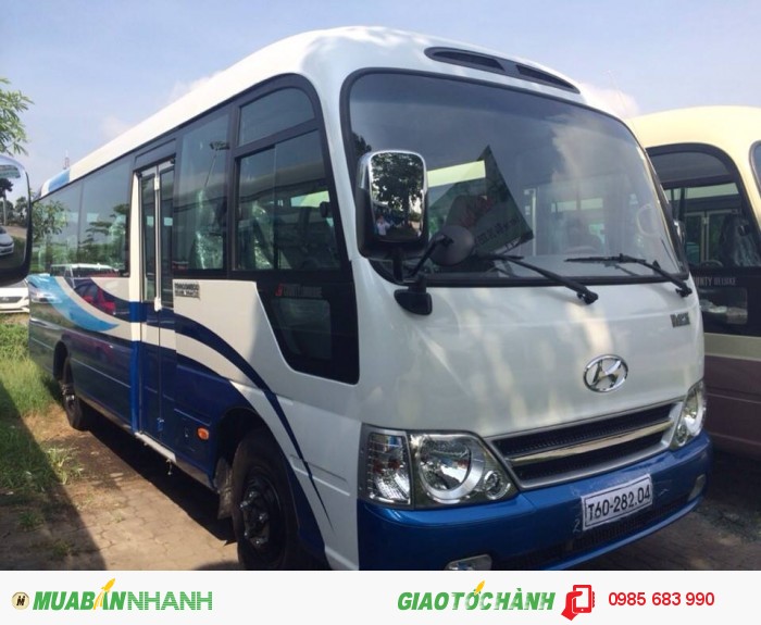 Hyundai County Thân Dài 29 chỗ 3 cục. Xe giao ngay, Giá cạnh tranh.