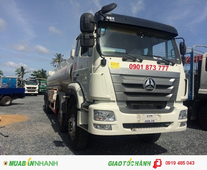 Bán xe bồn chở xăng Howo 4 chân 20 khối, Giá bán xe bồn chở xăng Howo 20 khối tốt nhất, Xe bồn Howo 4 chân nhập khẩu
