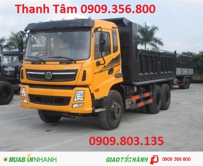 Bán xe ben Trường Giang 14 tấn 3 giò 2 cầu thật giá ưu đãi - hỗ trợ vay vốn tối đa