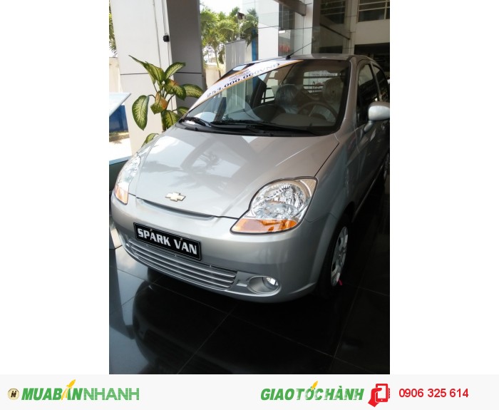 Xe Chevrolet Spark Van/tặng voucher 3 năm thay nhớt free/ giá tốt