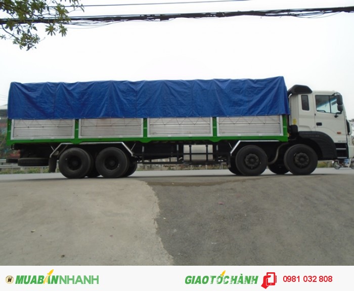 Xe tải 4 chân Hyundai HD320 19 tấn, máy điện 380Ps, Nhập khẩu giá cực tốt, bảo hành uy tín