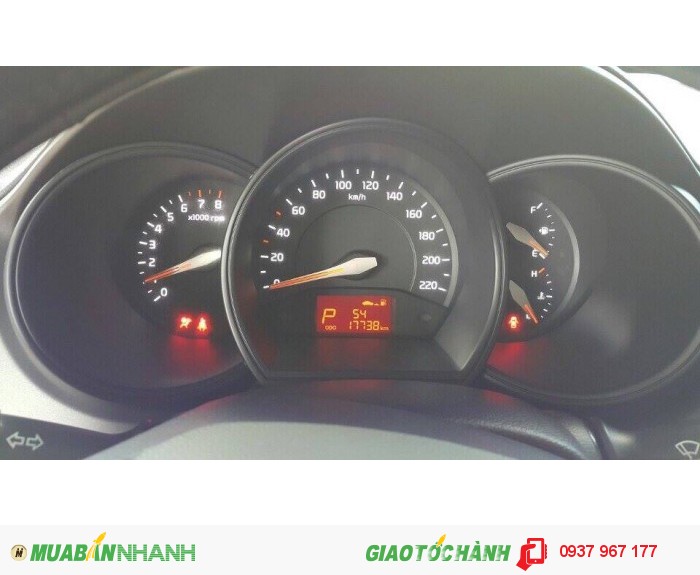 Kia Rio sx 2014 màu đỏ, full option, xe đẹp