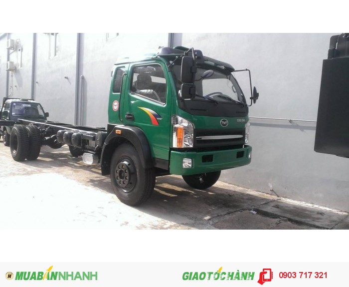 Bán xe tải Cửu Long tmt 8 tấn thùng bạt dài 9m3