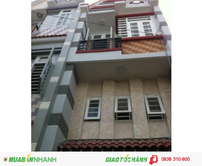 Bán nhà mới Lê Văn Sỹ, P.12, Q.3, DT 4x9m (NH 4.1m), hướng Tây Bắc, giá 2.3 tỷ/TL.