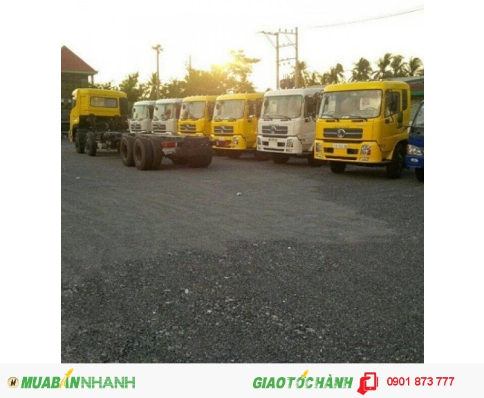 Xe tải Dongfeng Hoàng Huy 4 chân 17.9 tấn nhập khẩu máy Cummins giao ngay