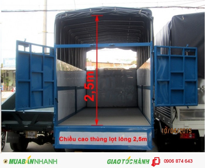 Xe Tải Bull Cao 2.5m, 2.5 tấn Chở 20 Khối Thích hợp chở hàng Còng kềnh