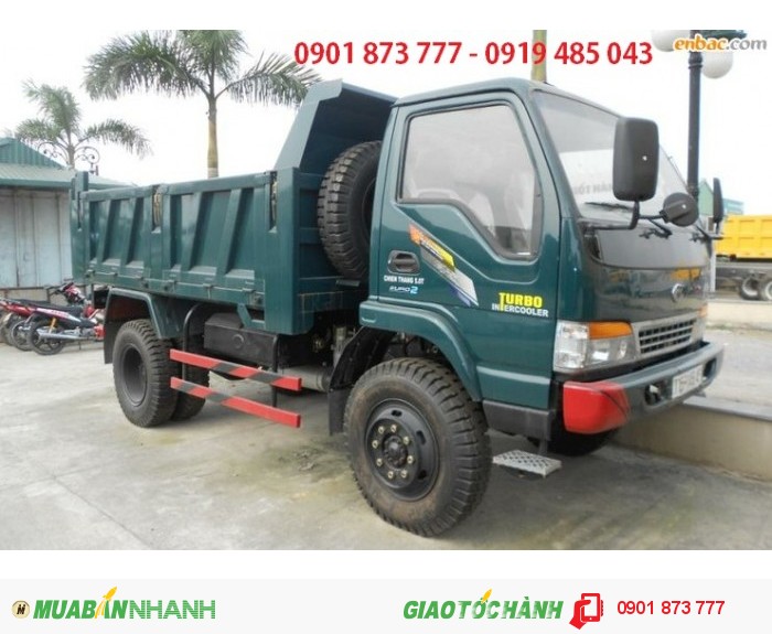 CHuyên bán xe tải Ben Chiến Thắng 6 tấn 5 khối, Giá xe tải tự đổ CHiến Thắng 6T 5m3 thùng cao 6.5 tấc.